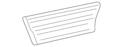 Genuine Ford 2007-2017 Expedition Door Outside Molding Right 7L1Z-4025556-BA - Изображение 1 из 2