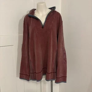 Fat Face The Iconic Airlie XXL Dusty Nantucket Red Quarter Zip Golf Pullover - Picture 1 of 8