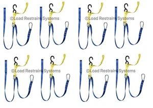 (8 Pack) Motorbike Tie Down, Motorcycle Restraint, Tie Down Strap - Picture 1 of 1