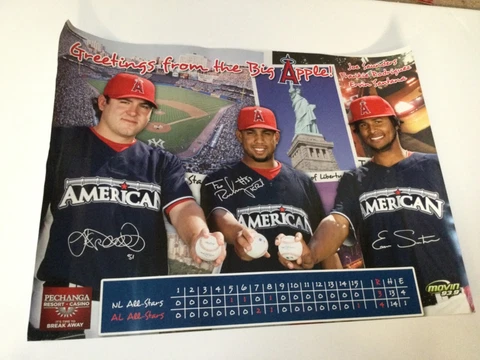 Los Angeles Angels The Big Apple All-Star Game Poster Mike Trout Cover
