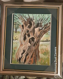 Original Rateitzak 1A Fine Art Collectable Ölgemälde Alte Weide 18 x 24 - Bild 1 von 6