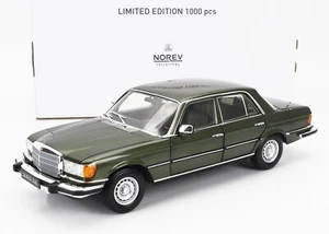 Norev 1/18 Mercedes Benz Clase S 350SE EE. UU. Versión 1973 Verde Oscuro Met 183972 - Imagen 1 de 9