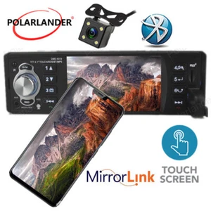 4.1" 1DIN Car Radio Stereo Bluetooth RDS Remote Control FM/USB/TF With Camera - Picture 1 of 12