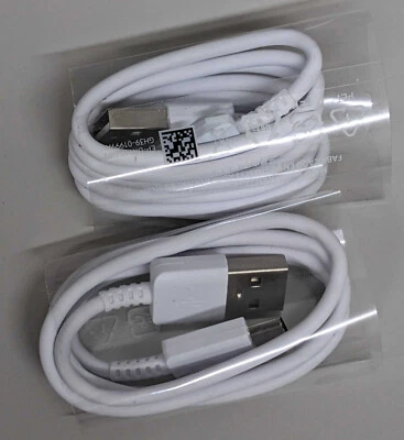 2-Pack OEM Samsung USB  Type - C Fast Charging Cable - White - Image 1 of 3