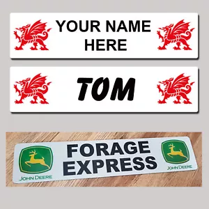 Wales Welsh Dragon Cymru Truck Trucker Name Plates SHOW SIGN Shed Screen  MTP - Picture 1 of 11