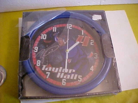 NHL PLAYER TAYLOR HALL WALL CLOCK NOS Cover