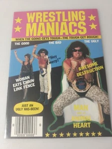 Vintage 80er Jahre "You're Just Too Bad To Be True!" Crazy Wrestling Grußkarte selten - Bild 1 von 4