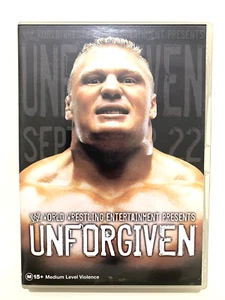 WWE Unforgiven DVD Bock Lesnar VS Undertaker Pro Wrestling 2002 VGC - Picture 1 of 5