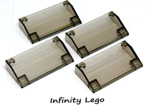 4 LEGO Trans-Smoke Black Slope 3 x 6 (25°) without Inner Walls (58231 58181) - Picture 1 of 1