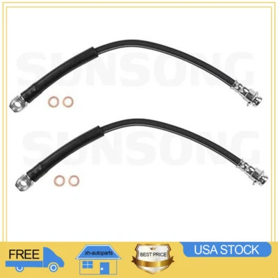 2x Manguera de freno de línea de freno delantera Sunsong para Chevrolet Camaro 1979-1981 Foto 1 de 4