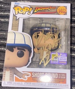 ShortRound Funko SDCC Official Sticker Indiana Jones Signed By Ke Huy Quan - Picture 1 of 3