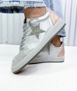 NWT Shu Shop Womens Paula Glitter  Fashion Sneakers Size 8.5 - Picture 1 of 11