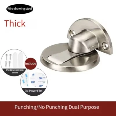 Türstopper Stark Magnet Edelstahl selbstklebend für Boden Türhalter Klein Kompac - Bild 1 von 4