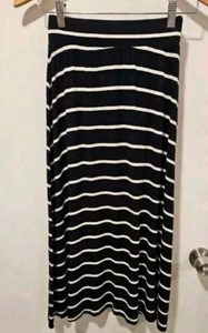 Cherokee Girls Size Large 10-12 Striped Black White Maxi Skirt - Picture 1 of 3