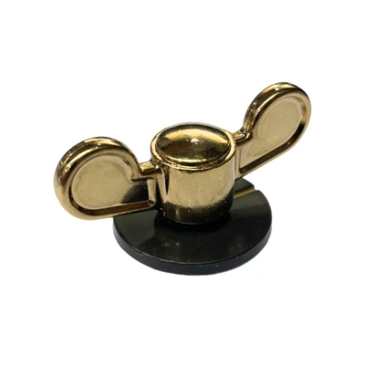 Manopola forno Smeg marrone ed oro ricambio originale 694971484 - 1 pezzo