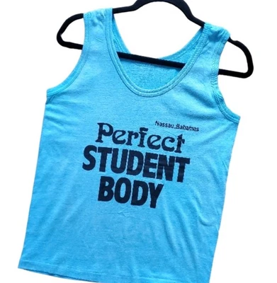 Camiseta sin mangas CUERPO ESTUDIANTIL PERFECTO AÑOS 80 Playa Gimnasio Entrenamiento Unisex Universidad De colección Foto 1 de 4