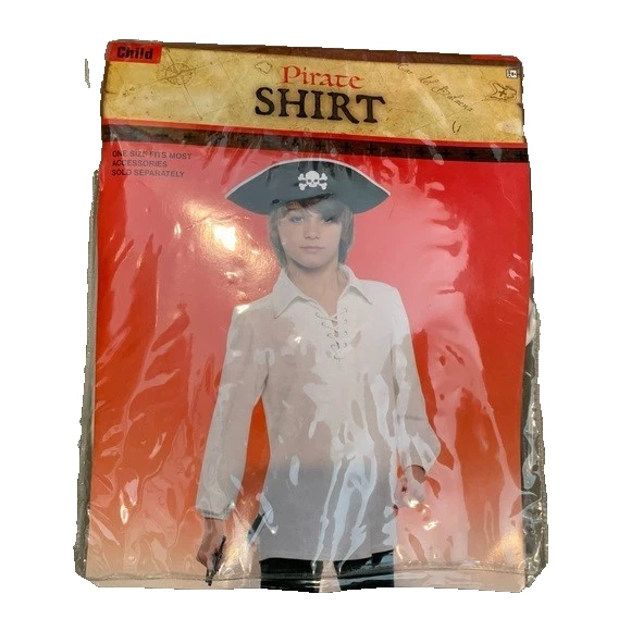 Camisa Pirata Amscan - Niño Estándar Blanca Foto 1 de 1