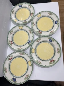 Villeroy & Boch French Garden Fleurence Set Of 5 Dinner Plates 10.5” D - Picture 1 of 6