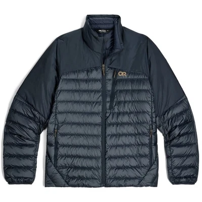 Chaqueta de invierno Outdoor Research Helium Down para hombre, Atlantic, grande Foto 1 de 4