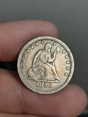 1856- P Seated Liberty Quarter VF - Image 1 of 4