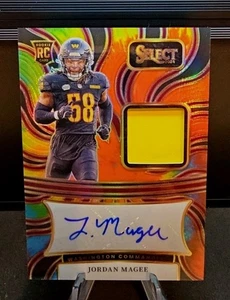 Jordan Magee 2024 Panini Select Tie-Die Auto /25 FOTL (RC) Commanders  - Picture 1 of 2
