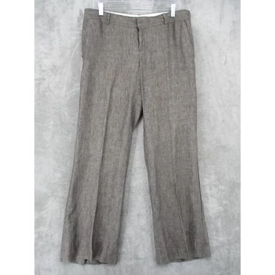 Banana Republic Pants Womens 12 Petite Linen Wide Leg Office Trouser Lightweight - Image 1 of 4