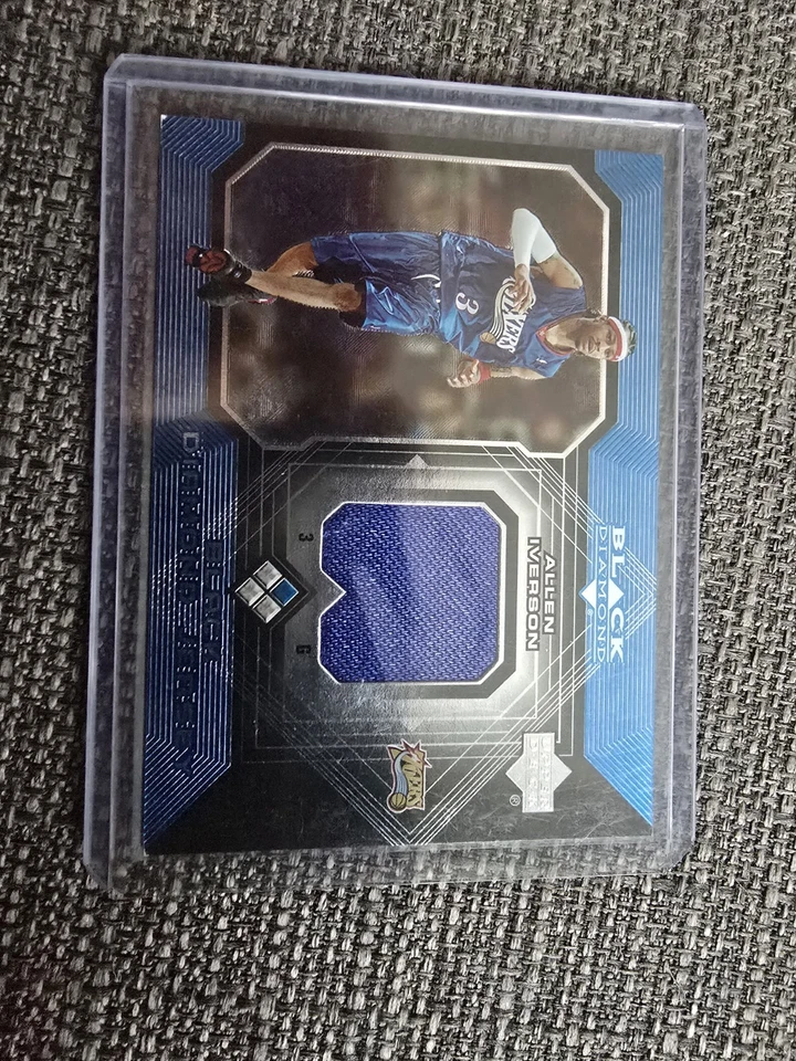 UPPER DECK 2005 BLACK DIAMOND- ALLEN IVERSON - GAME WORN PATCH - Image 1 of 2