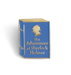 The Adventures Of Sherlock Holmes Distintivo Spilla Smaltata Libro Regalo Amante - Picture 1 of 2