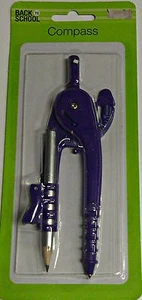 Purple Compass with Mini Silver Pencil - Picture 1 of 1