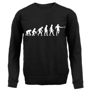 Evolution of Man Tennis - Kids Hoodie / Sweater - Player Racquet Fan Love Hobby - Picture 1 of 20
