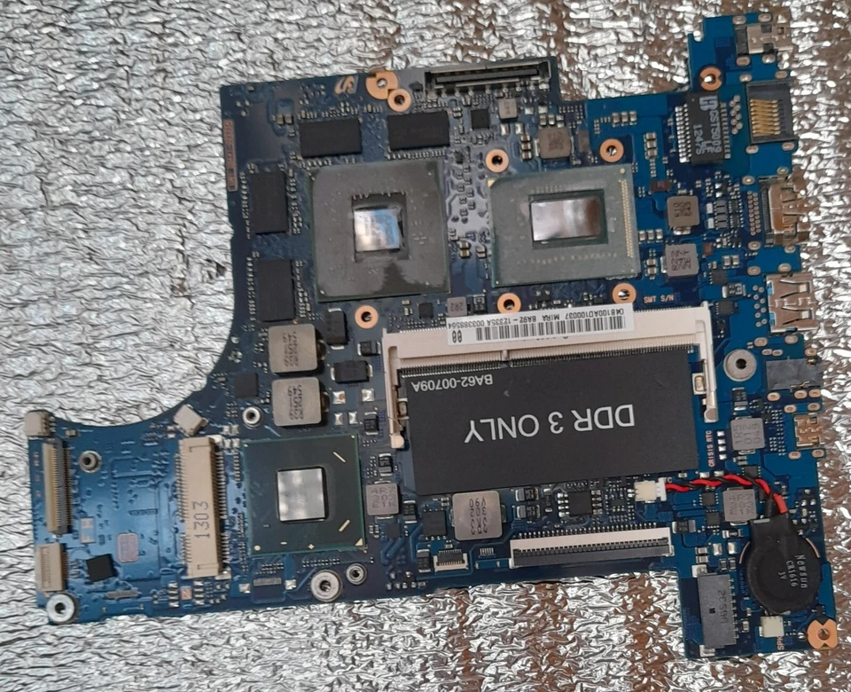 Samsung NP530u4e laptop Motherboard i5-3337u cpu 4gb ram BA62-00709A BA92-12335A - Image 1 of 1