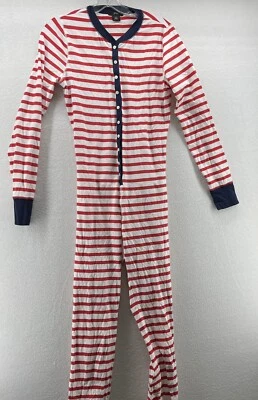 J Crew PJ’s One Piece Talla Pequeña Rojo Blanco Azul Foto 1 de 4