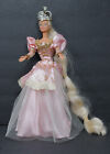 Vintage 1997 Barbie Rapunzel Disney Mattel 17646 Princess Doll Gown Crown Shoes