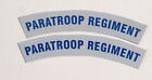 British Army PARATROOP REGIMENT patches SCREEN PRINTED for unifom
