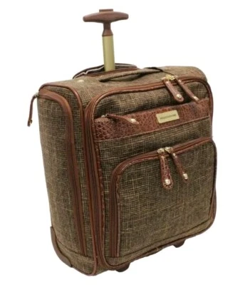 Samantha Brown Vintage Tweed Underseater Rolling Luggage-Brown-NWT - Image 1 of 4