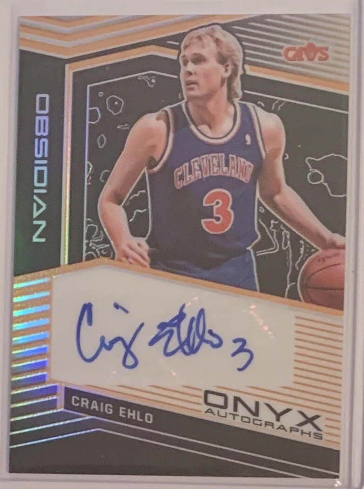 2019-20 Obsidian FOTL Craig Ehlo Onyx Autographs #’d 12/50 Cavaliers - Image 1 of 2