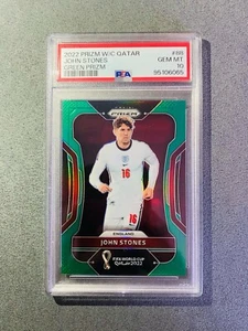 2022 Panini Prizm W/C - John Stones - Green /5 PSA 10 - Picture 1 of 2