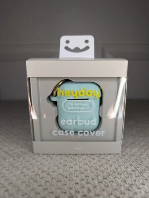 Heyday Earbud Case Cover & Clip Spring Teal Silicone Fits AirPods Gen 1 & 2 NWT - Image 1 of 4