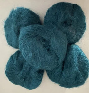 Ironstone Warehouse Yarn Mohair Wool Blend Teal 5 Cakes - Picture 1 of 2