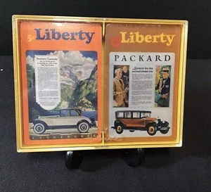 Tarjetas de juego vintage Hallmark Liberty Bridge Studebaker Packard EE. UU. 2 barajas NUEVO - Imagen 1 de 3