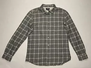 Diesel Men Gray Check Button Down Shirt Long Sleeve Size XL / 2XL - Picture 1 of 7