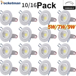 5W/7W/9W COB Downlight Led Recessed Ceiling Panel Spot Light 110V/220V - Picture 1 of 10