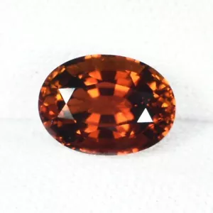 3.00 ct DAZZLING RARE DEEP BROWNISH ORANGE RED NATURAL TOURMALINE See Vdo JU - Picture 1 of 2