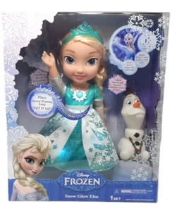Disney Frozen Snow Glow Elsa Light Up Singing Doll "Let It Go" Jakks Pacific - Picture 1 of 7