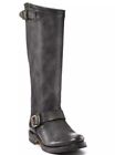 Frye Veronica Women's Black Tall Leather Slouch Boot Moto Riding - Size 8.5