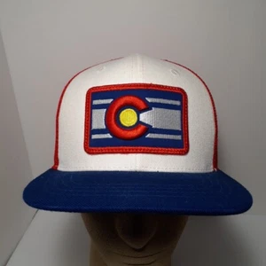 New Colorado State Snap-Back Hat Cap Traditional Trucker Mesh Style Retro LQQK - Picture 1 of 18