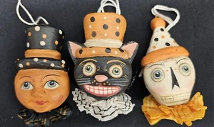 LIQUIDATIONSVERKAUF: Halloween Allen Cunningham VINTAGE LOOK ORNAMENT TRIO NICHT MEHR ERHÄLTLICH - Bild 1 von 2
