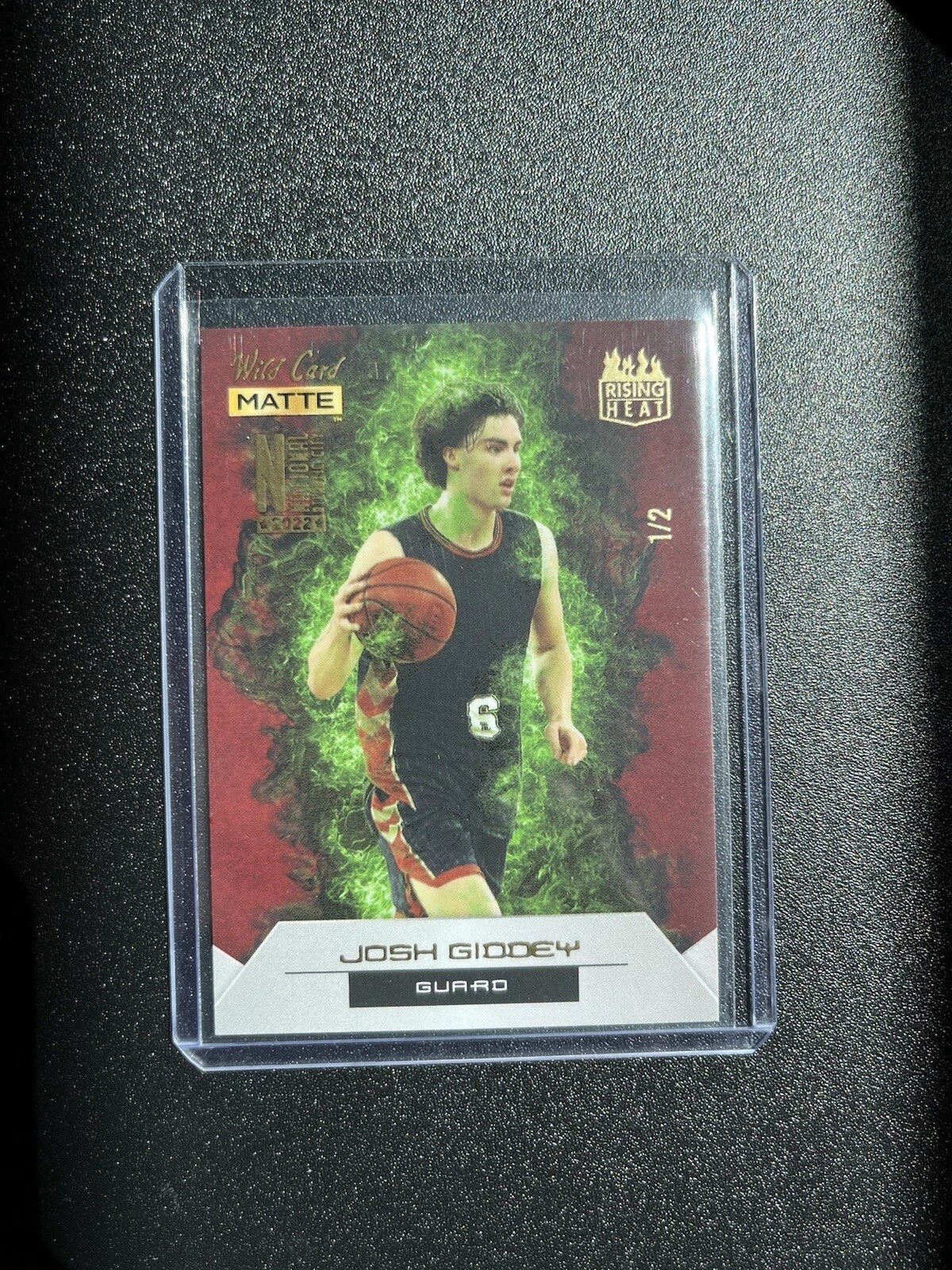 2022 Wild Card Matte Josh Giddey National VIP Chase 1/2 Rising Heat