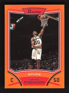 2008-09 Bowman #107 David Robinson Orange #/299 Bottom Corners Soft - Bild 1 von 2