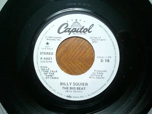 PROMO CAPITOL 45 RECORD/BILLY SQUIER/THE BIG BEAT/ STEREO/MONO/ 1980/ EX+ - Picture 1 of 2